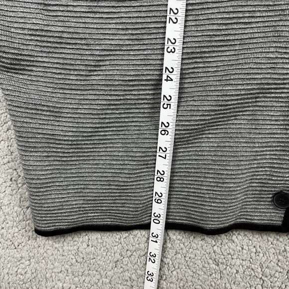 Lane Bryant Size 18/20 Dolman Sleeve Button Front Oversized Cardigan Black Grey - Picture 7 of 8